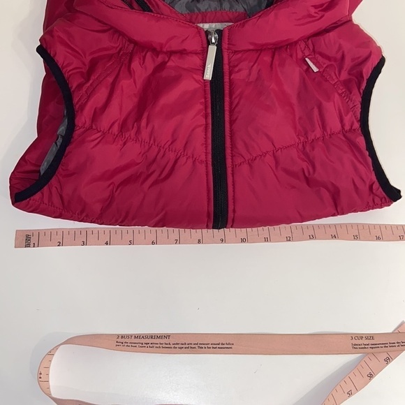 BENCH Pink Hooded Quilted Puffer Vest Size Small - Picture 9 of 9